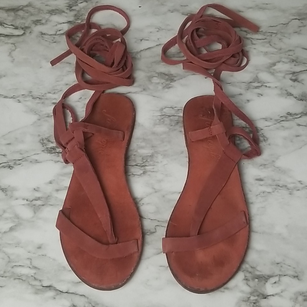 Free People Women's Wrap Sandals - Picture 1 of 7